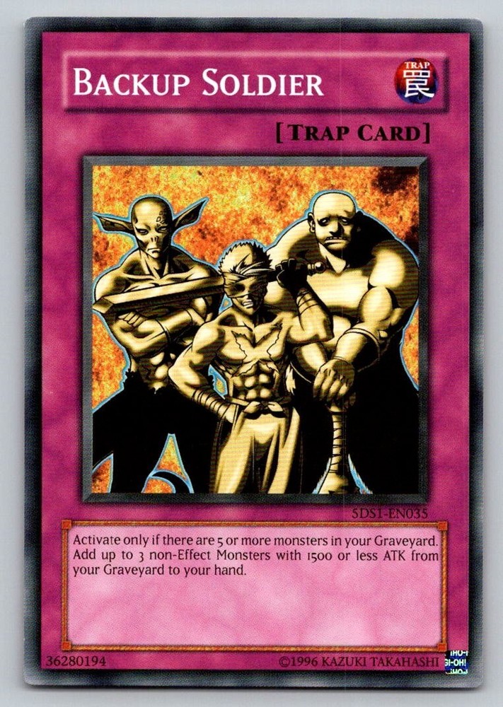 Backup Soldier Common Rare 5DS1-EN035 Yu-Gi-Oh Card