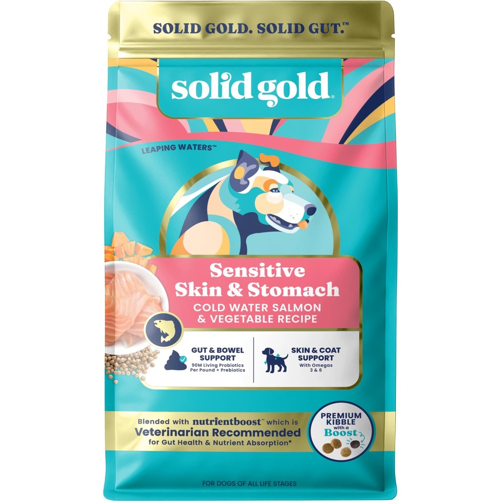 Solid Gold Salmon Dog Food for Sensitive Stomachs – Grain Free & 3.75 Pound