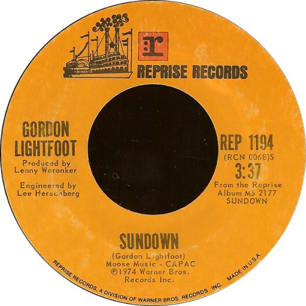 Gordon Lightfoot - Sundown - Reprise Records - REP 1194 - 7