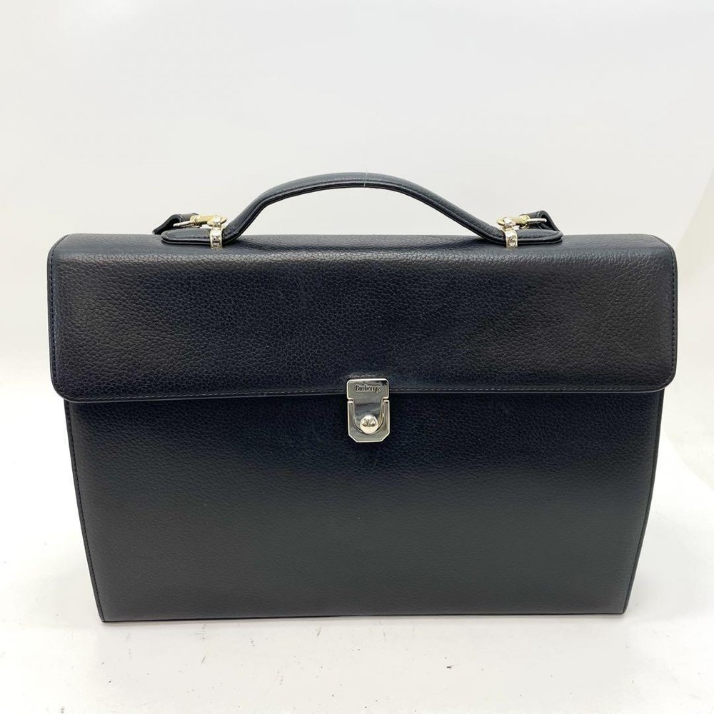 Burberry Shoulder Bag 3way Nova Check Leather Black Authentic F1113622