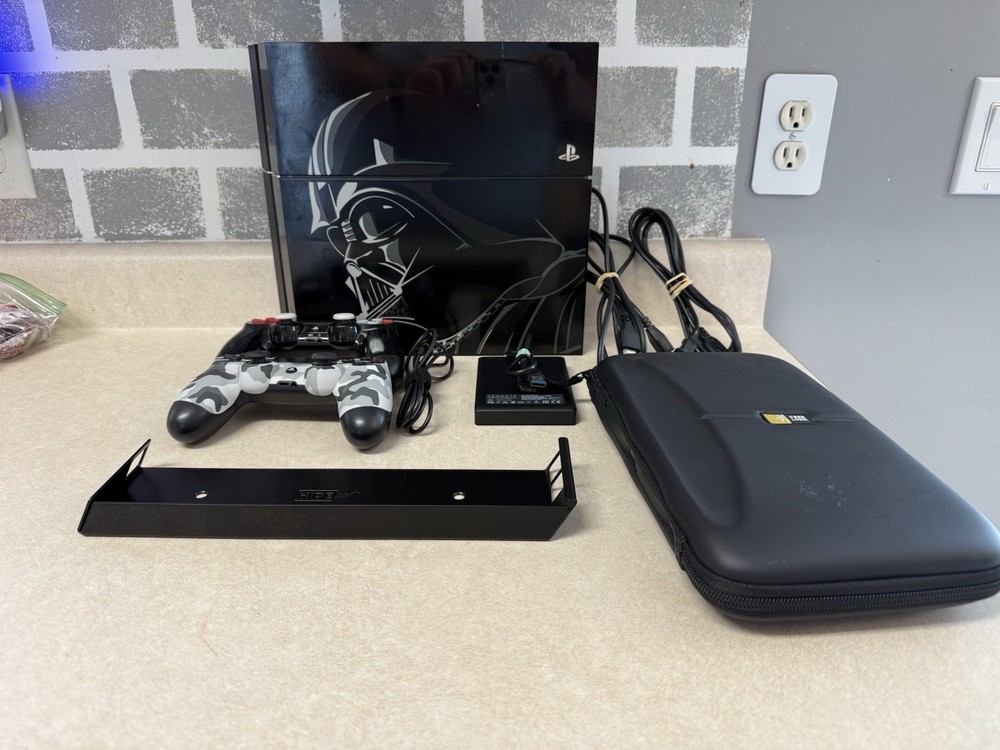 PS4 Darth Vader Edition 500GB Console Controllers, games, 2 TB hard drive