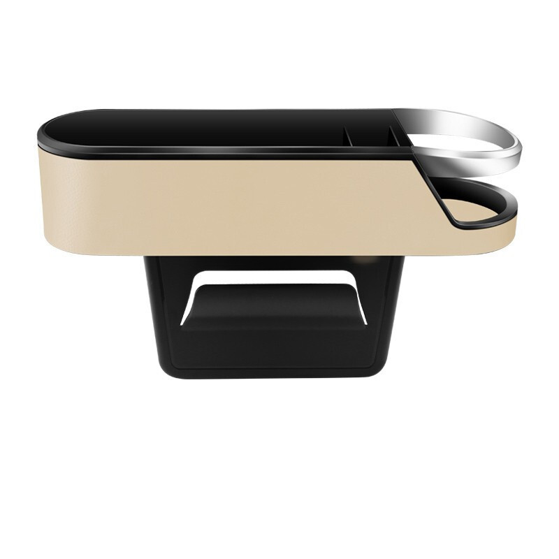 Beige Left Side Car Seat Gap Filler Storage Box Storage Filler Box Accessories