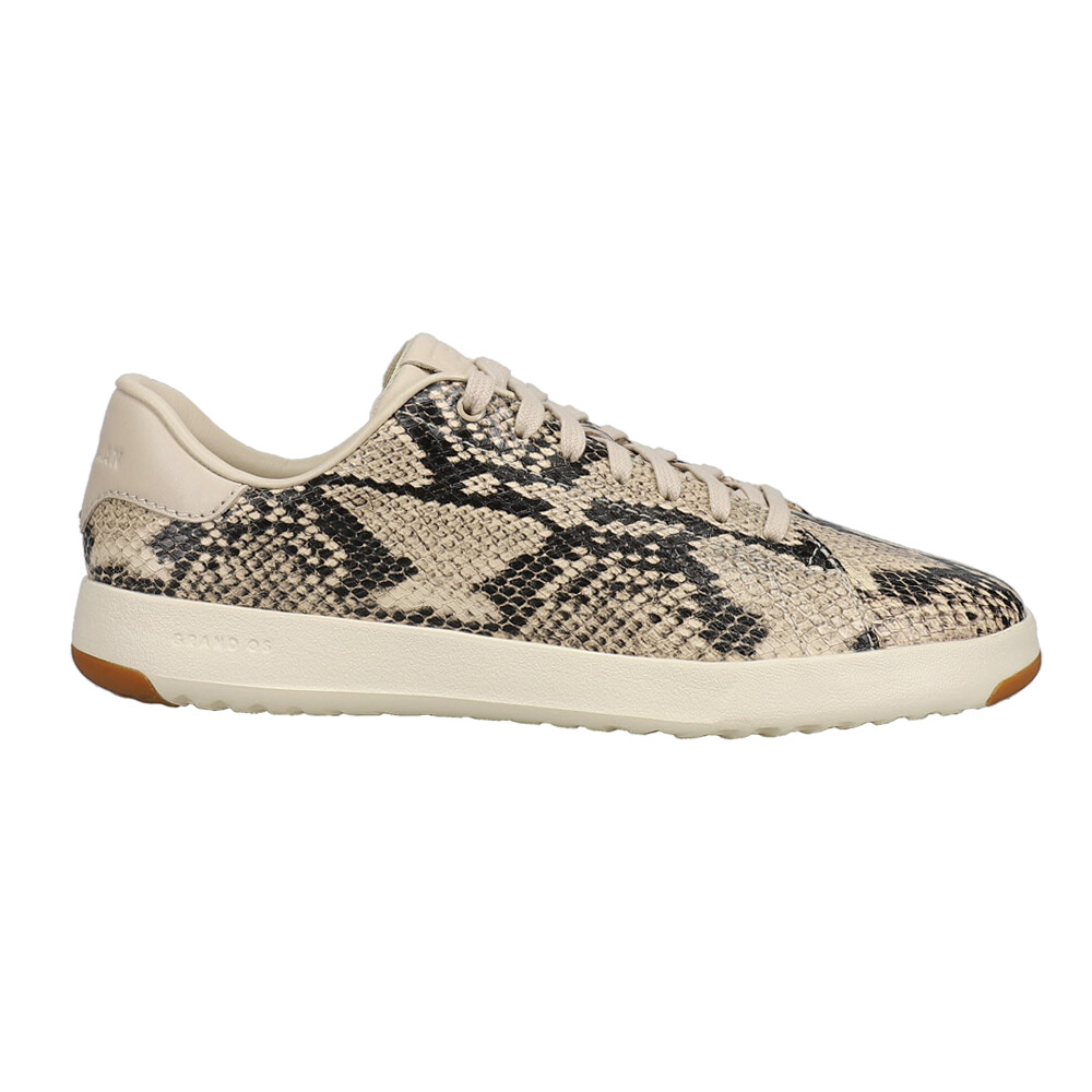 Cole Haan Grandpro Womens Beige Snake Print Sneakers Casual Lace Up Shoes