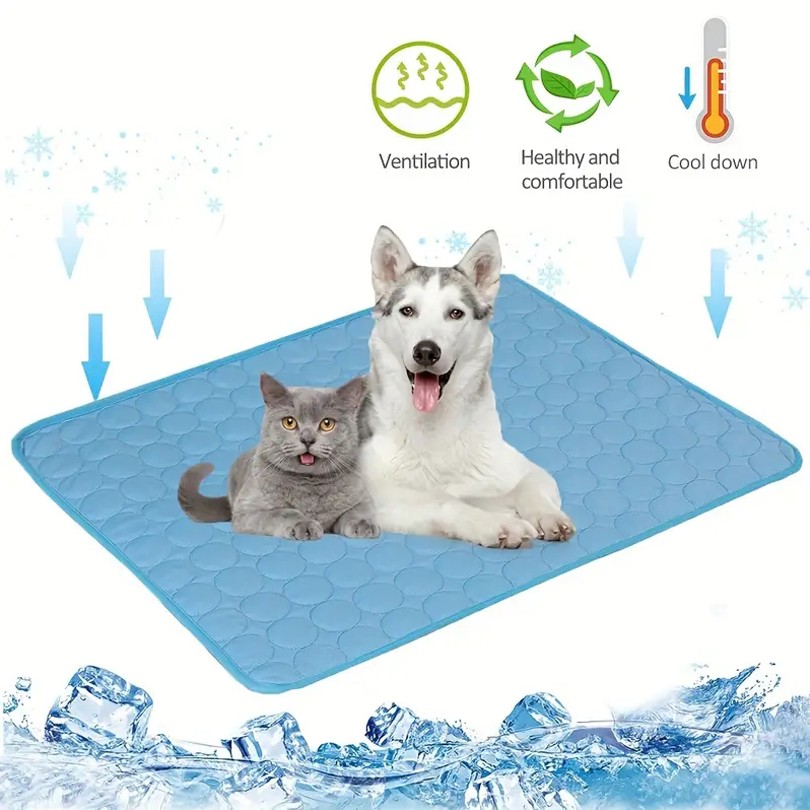 Extra Large Cooling Mat for Dogs & Cats – Breathable Non-Toxic Pet Bed