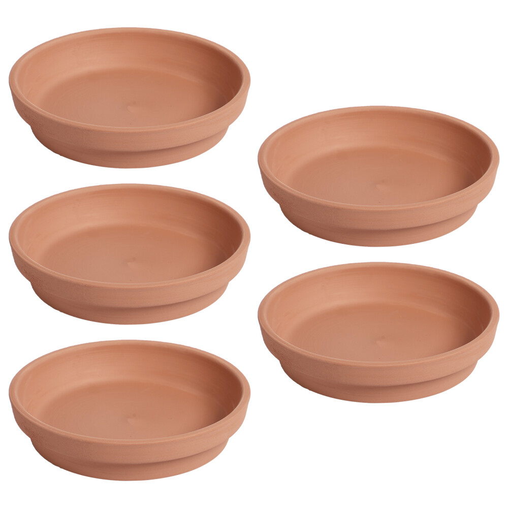 5 Pcs Terracotta Plant Saucer Saucers Water Catch Tray Pottery