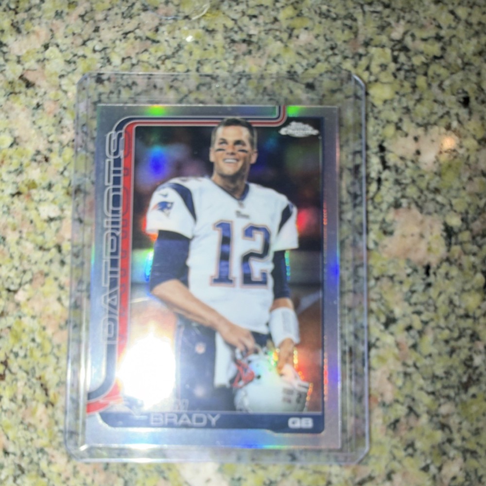 2025 Topps Chrome Tom Brady Image Variation New England Patriots Card #401