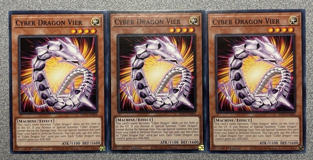 Cyber Dragon Vier SDCS-EN006 Structure Deck: Cyber Strike 1st Edition