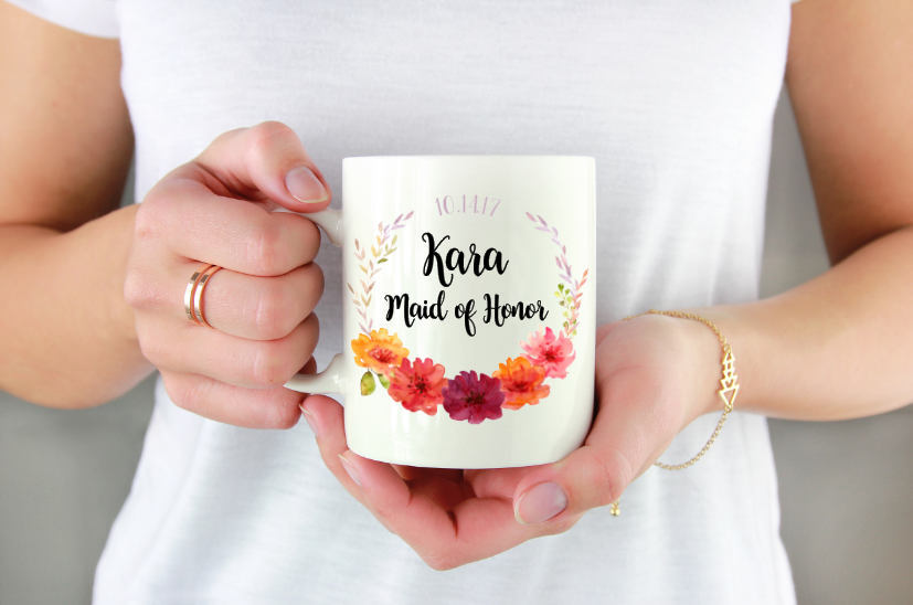 Bridesmaid Coffee Mug Bridesmaid Gift Bridesmaid Proposal Gift Personalized