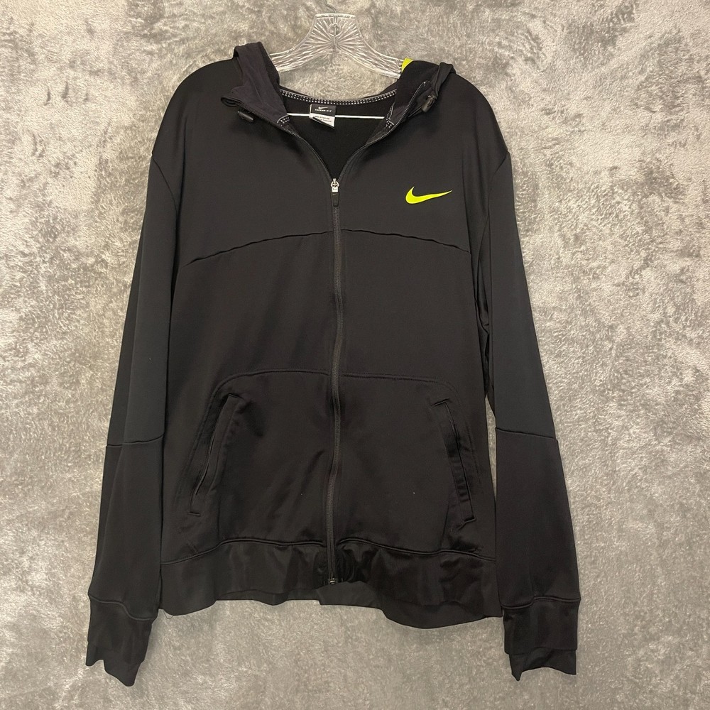 Nike Men Therma Fit Lightweight Active Full Zip Hooded Hoodie Jacket 2XL Swoosh