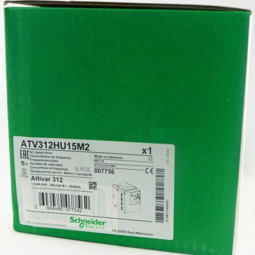 New Schneider ATV312HU15M2 1.5KW Inverter In Box Expedited Shipping 1PC
