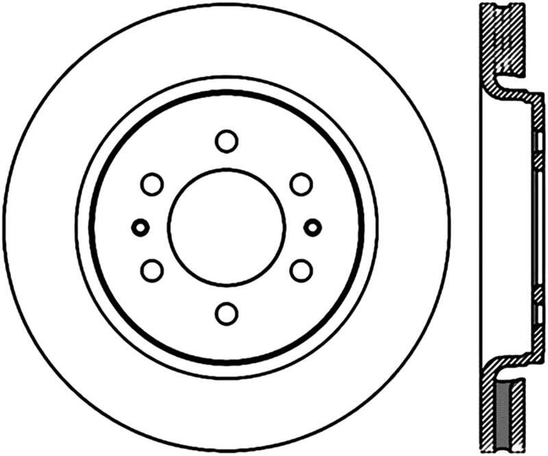 StopTech Slotted Sport Brake Cryo Rotor Fits 07-12 Ford Expediton