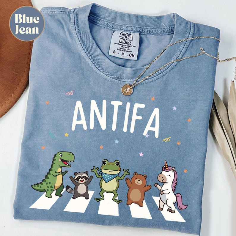ANTIFA Portland Frog T-Shirt | Abolish ICE Protest Meme Tee | Anti Fascism