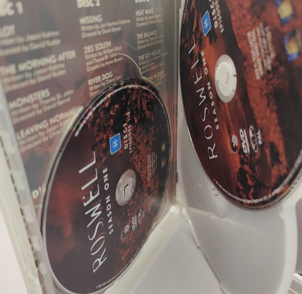 Roswell Season 1 DVD (R4 1999) TV series sci-fi drama VGC Fast Post a2