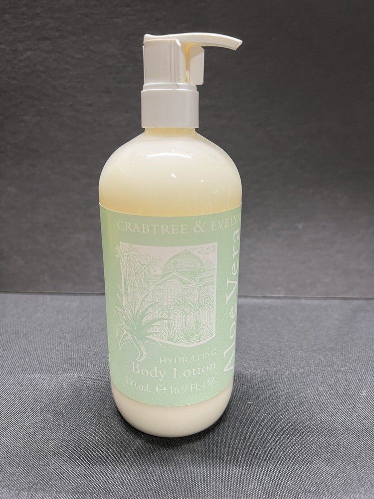 NEW CRABTREE & EVELYN ALOE VERA HYDRATING  BODY LOTION 500 ML 16.9 oz NOS