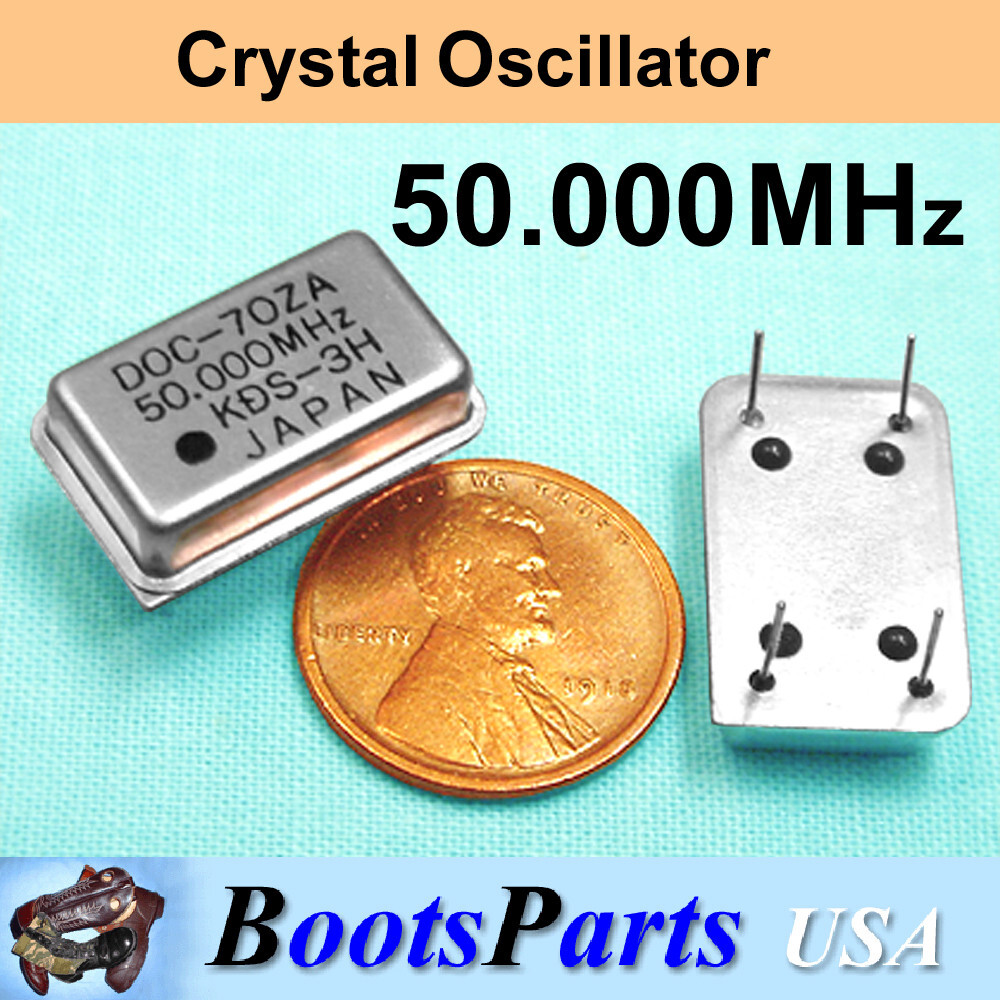 50.000 MHz ±200 ppm Crystal Oscillator Shielded Can USA Seller