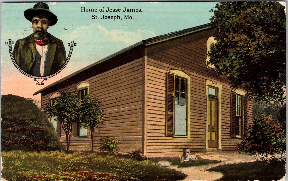 St. Joseph MO-Missouri, Home Jesse James, Exterior, Vintage Postcard
