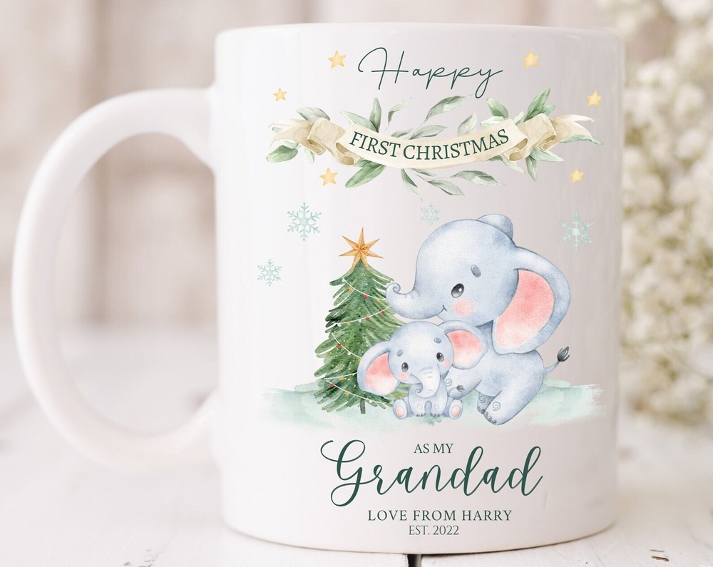 Grandad First Christmas Mug Cup Grandpa 1st Christmas Present 2022 New
