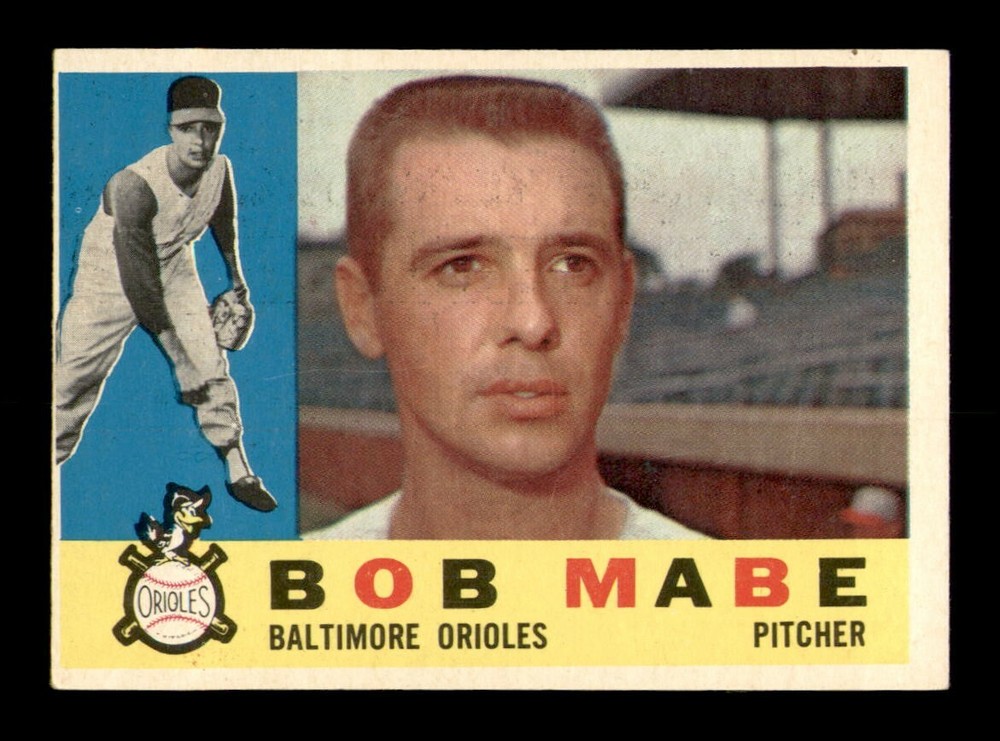 1960 Topps #288 Bob Mabe EX-MINT Baseball Card OBGcards