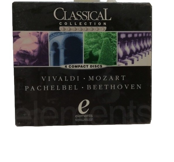 Elements Classical Collection Cds Beethoven Pachelbel Vivaldi Mozart Set Of 4