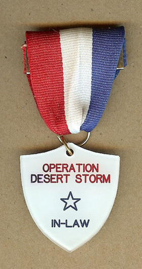 Operation Desert Storm, In-Law Shield & Ribbon Pin