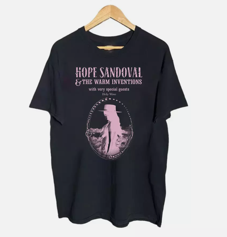 HOPE SANDOVAL & THE WARM INVENTIONS Tour Adult Cotton Tee Men Women Shirt