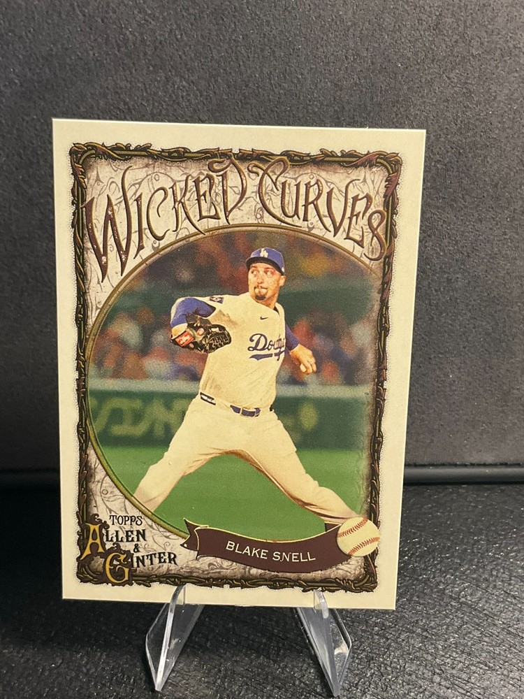 2025 Topps Allen & Ginter Wicked Curves WC-10 Blake Snell, Los Angeles Dodgers