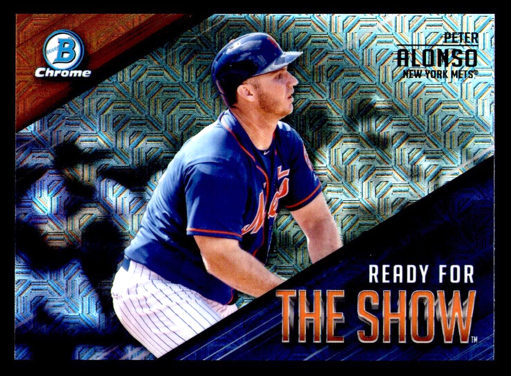 2019 Bowman Chrome Mega Box Pete Alonso Ready for the Show Refractor RC #RFTS-11