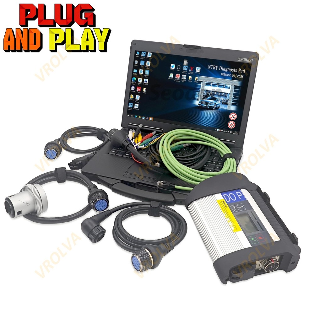 MB Star C4 full set SD Connect For Benz truck/car support Doip/WIFI With Laptop