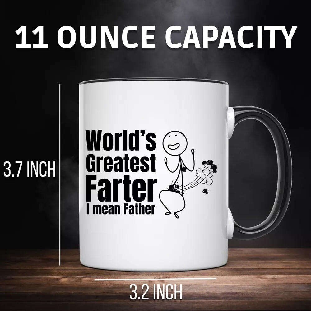 FUNNY FATHERS DAY WORLD'S BEST DAD! MUG GIFT FOR DAD COFFEE MUG DADDY-image