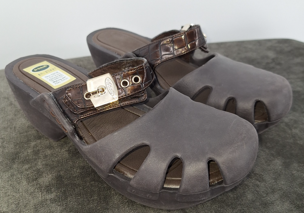 Dr. Scholl's Shoes Women's Dance On Brown Clogs Shoes 9 Medium