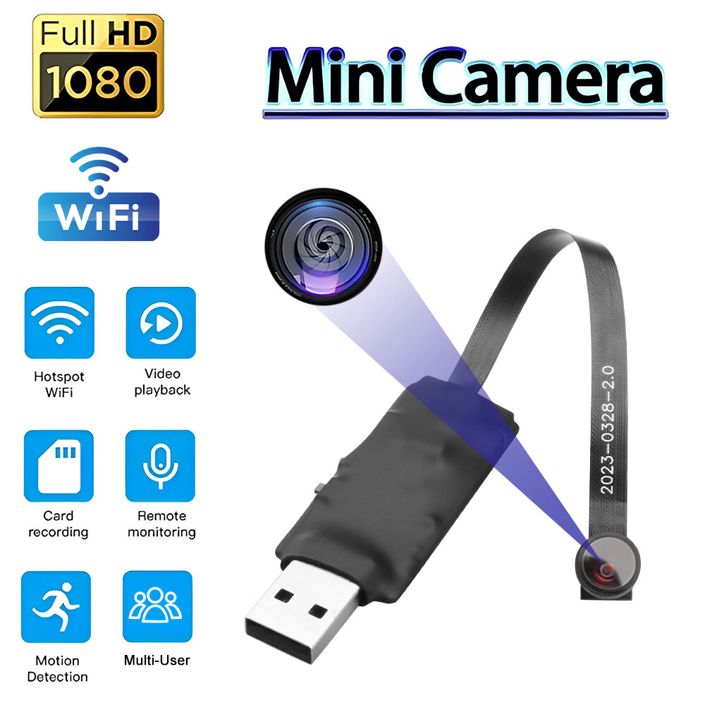 Mini HD 1080P WiFi Security Camera with Motion Detection