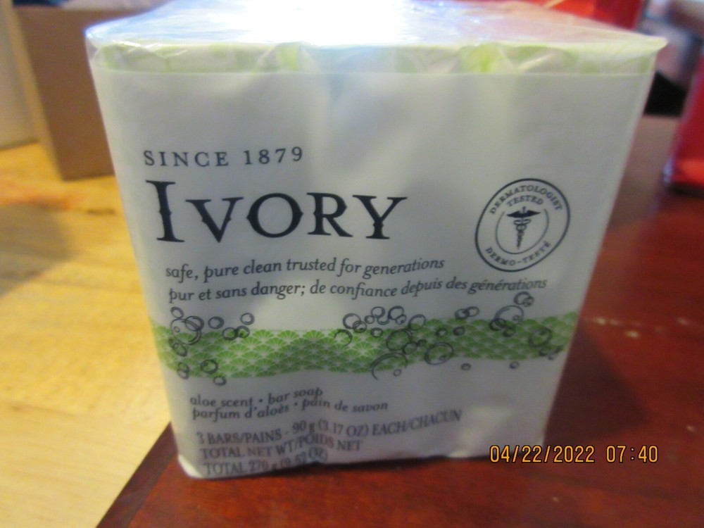 Ivory Bar Soap Aloe Scent 3.1oz 3ct 037000000532a127
