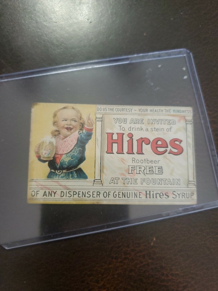 Rare 1890s Hires Root Beer Soda Coupon Series 1 of 12 Collectible Vintage-image