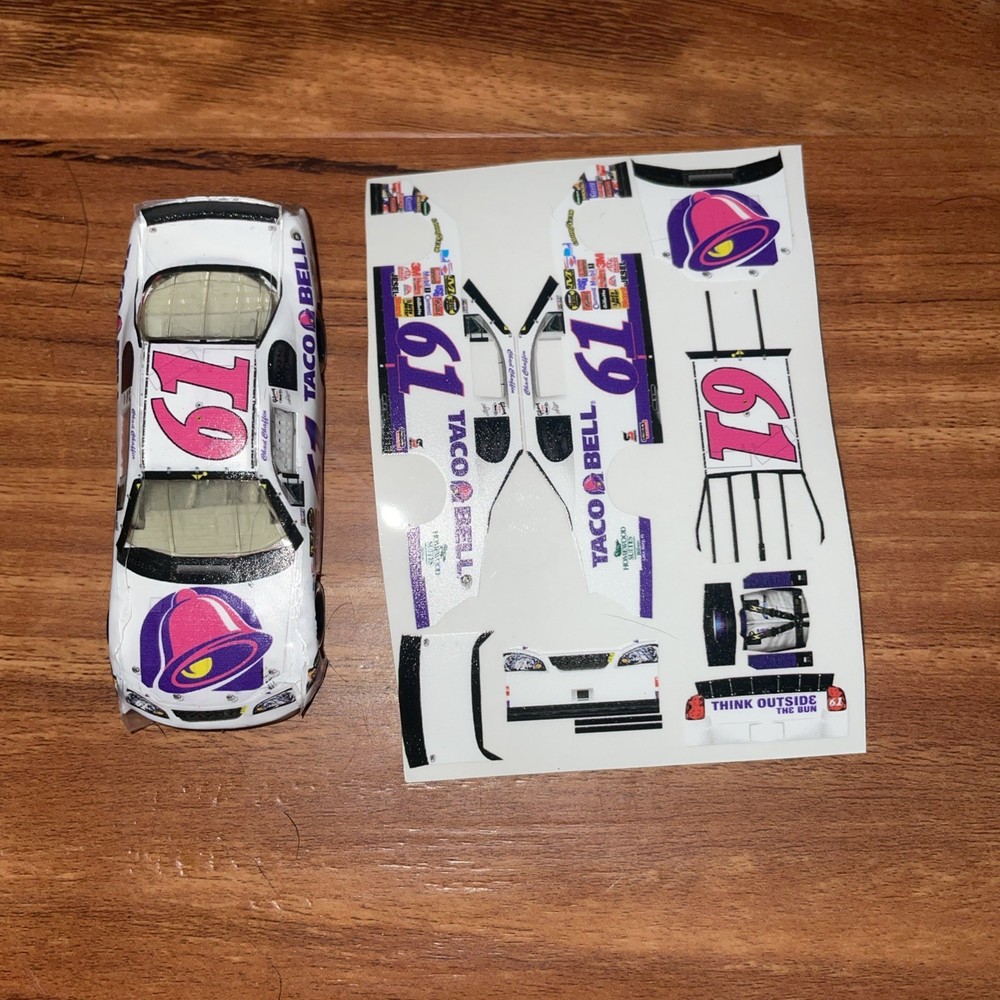 NASCAR 1/64 Scale 2006 Chad Chaffin Taco Bell Custom Decal