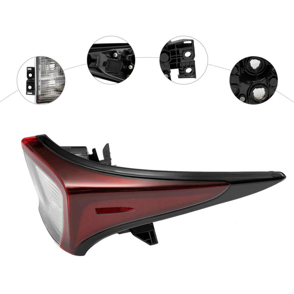 Right Outer Tail Light Assembly Halogen For 2019-2022 Toyota Prius Prime/C/AWD-e