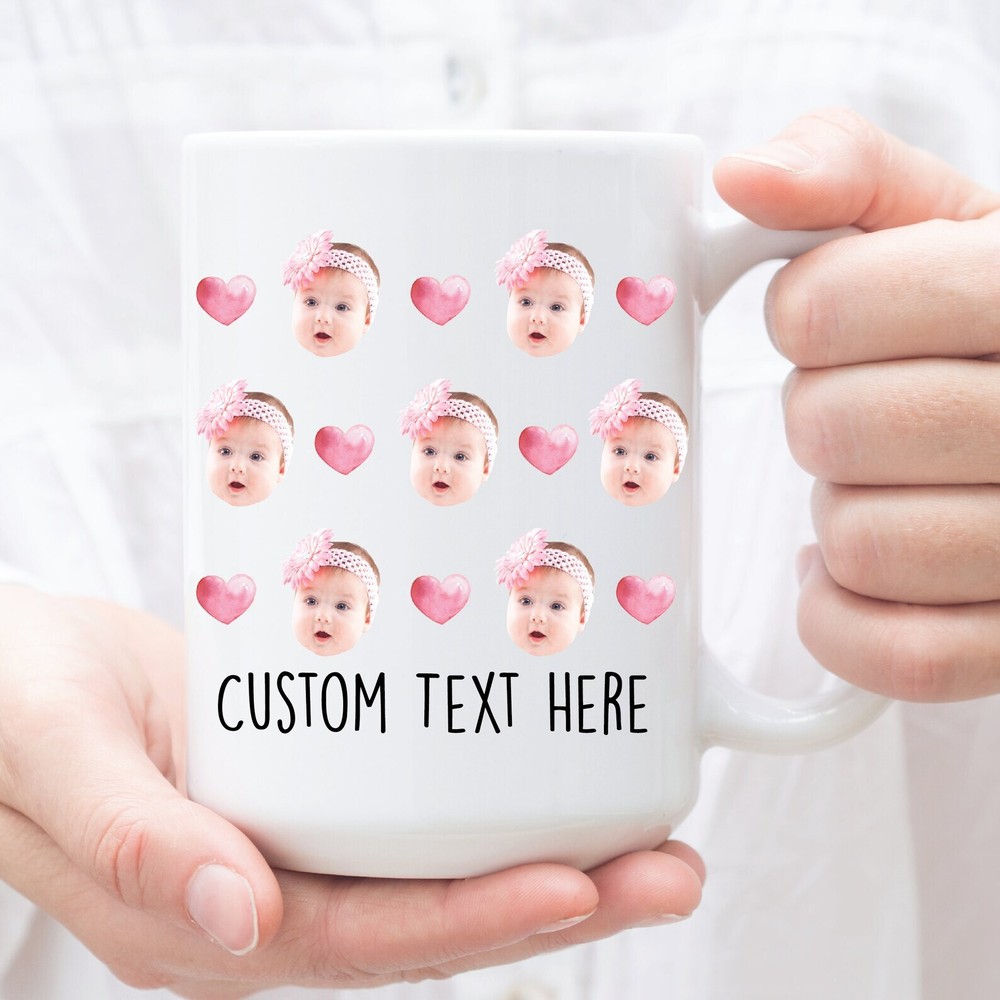 Custom Photo And Text Mug Baby Photo Gift Custom Photo Mug Personalized Photo