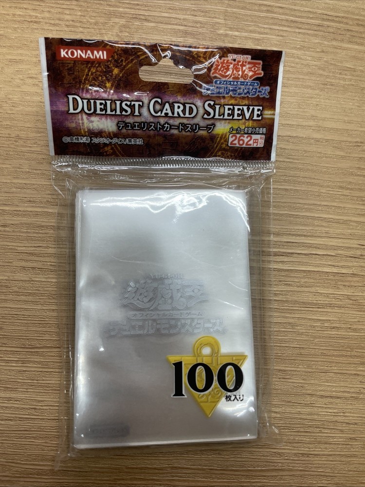yugioh logo clear  sleeves old vintage  japan