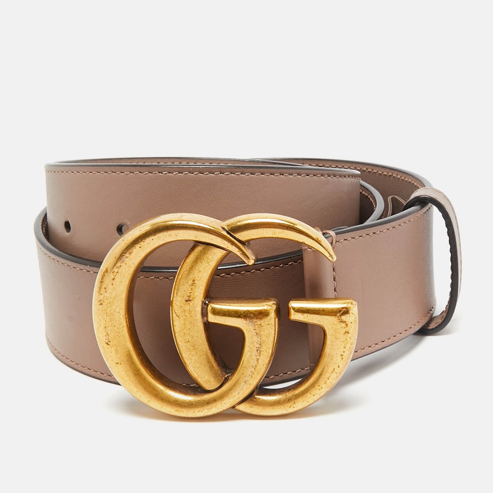 Gucci GG Marmont 70cm Leather Belt in Dusty Pink