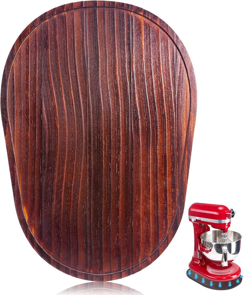 Mixer Slider Mat for KitchenAid Bowl Lift Stand Mixer Wood Tray