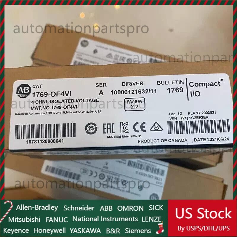 New Sealed Allen Bradley 1769-OF4VI SER A CompactLogix 4 Pt A/O Voltage Module