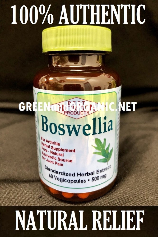 ORIGINAL 60 Capsule Boswellia Serrata 500mg Extract Joint Pain Health Pill Vegan