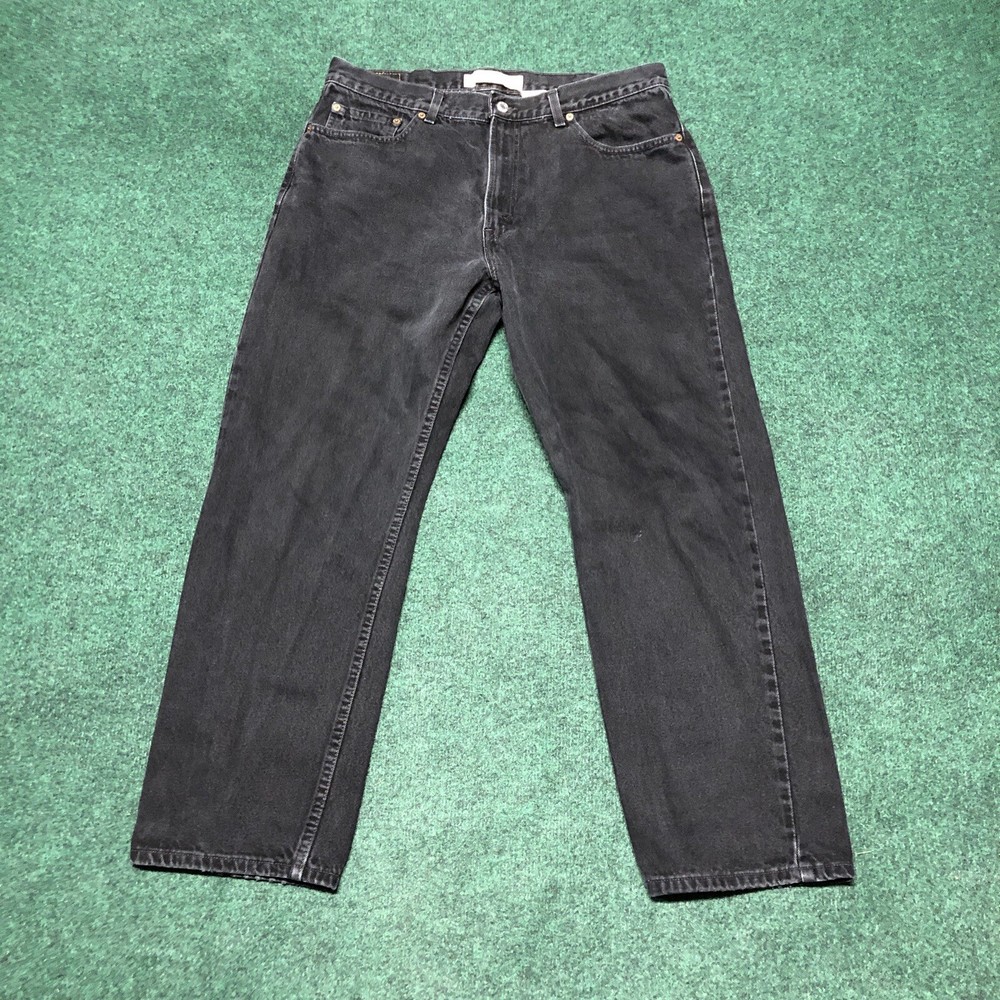 Vintage Y2K Levi’s 505 Regular Fit Mens Jeans Size 38x30 Black Punk Grunge Skate