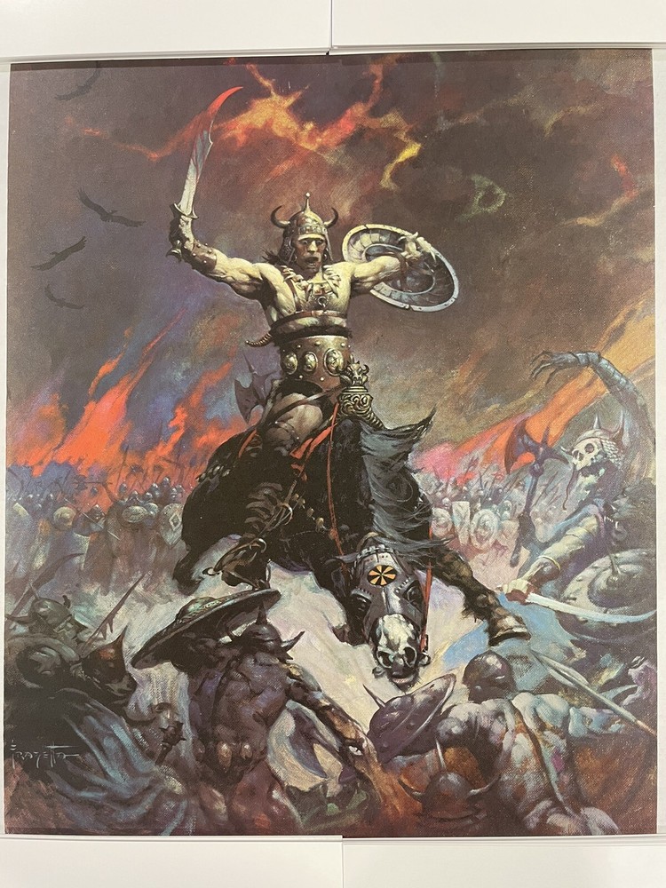 Vintage Frank Frazetta Poster - Conan The Conquerer 1979
