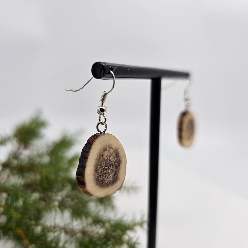 Handmade earrings for women, Deer antler earrings, Antler earrings