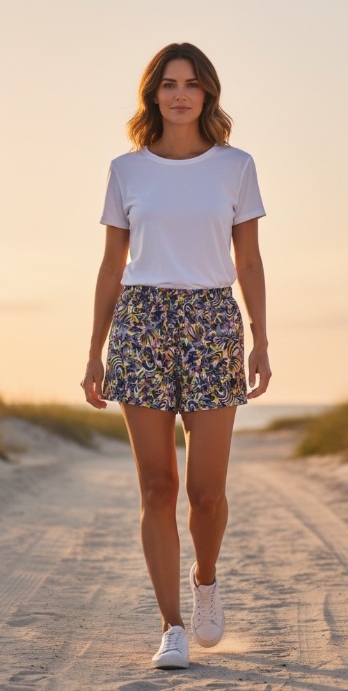 Patagonia Women’s Baggies Shorts Size Small 5” Wild Botanist: Tidal Teal NWT