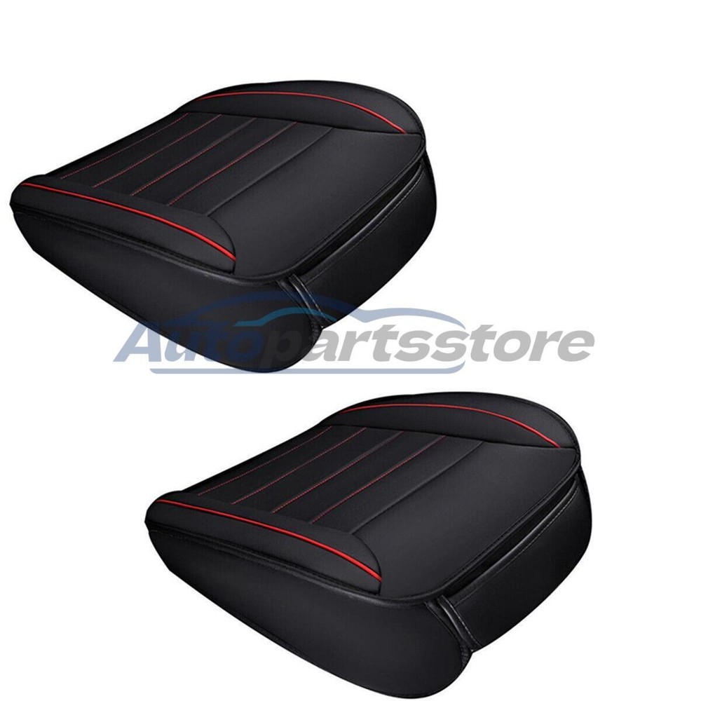 Premium PU Leather Full Surround Car Seat Cover Protector with Cushion  