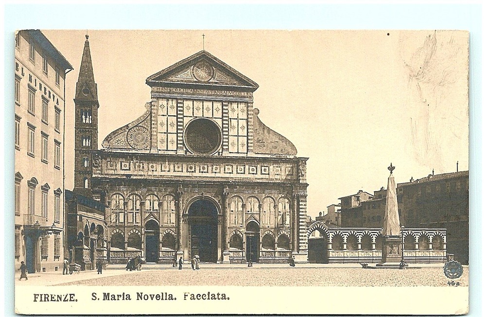 S03-1115, FIRENZE, S. MARLA NOVELLA, FACCIATA, * VINTAGE REAL PHOTO POSTCARD
