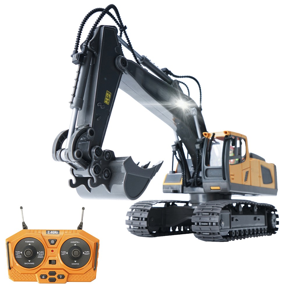 RC Excavator 1/20 2.4G 11CH RC Construction Truck Engineering Vehicles Toys U3K6