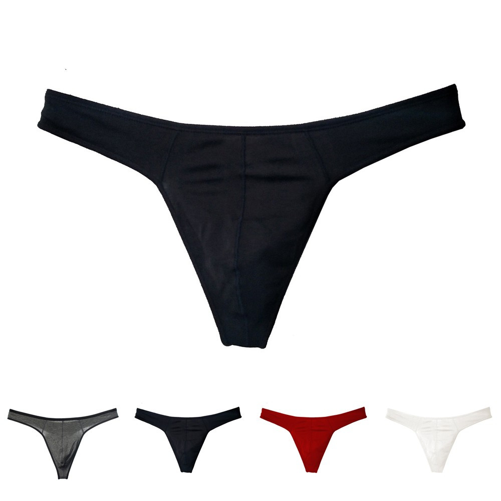 Premium Men's Low Rise Thongs Gstring Underwear Breathable Briefs Bikini