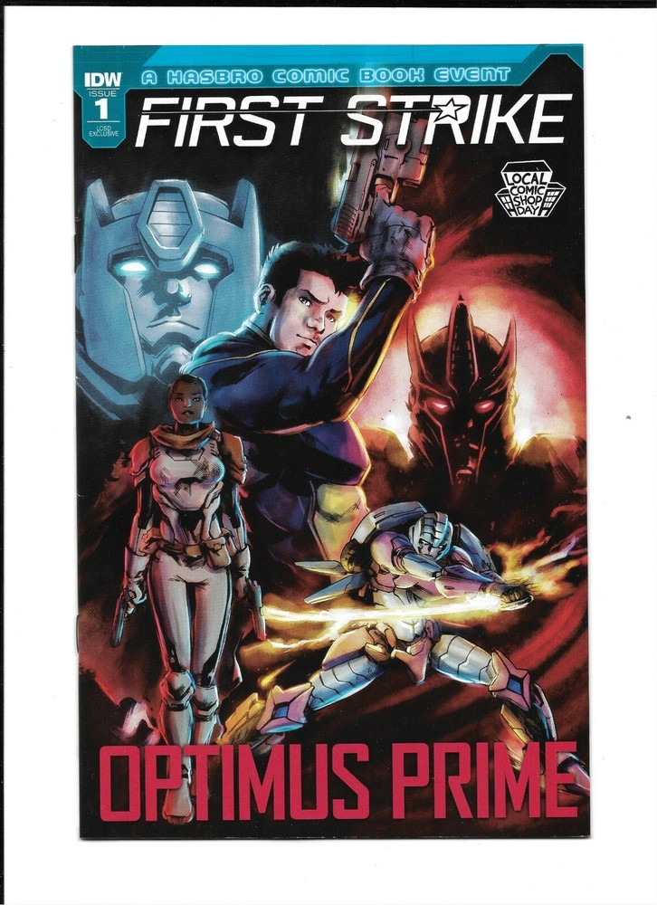 OPTIMUS PRIME FIRST STRIKE #1 Local Comic Shop Day LCSD Variant Edition Cover-image